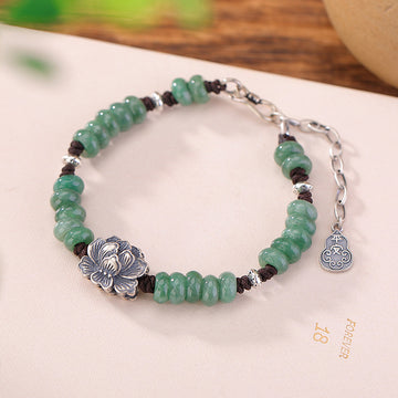 Jade Protection Balance Bracelet Handmade Vintage Unisex