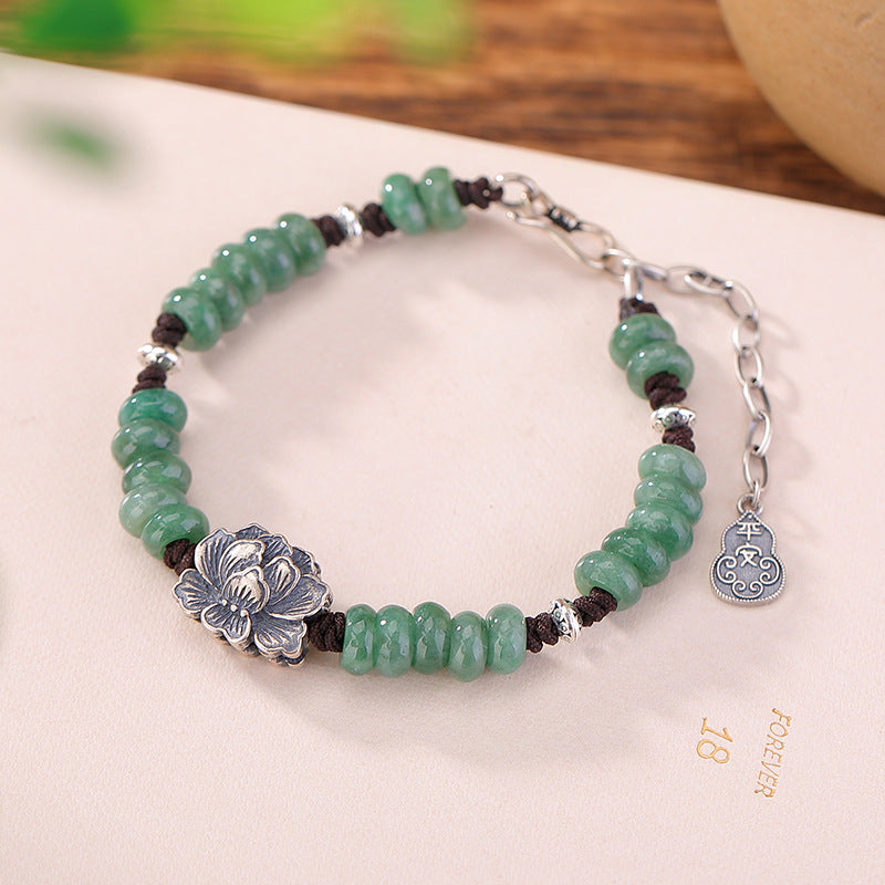 Jade Protection Balance Bracelet Handmade Vintage Unisex