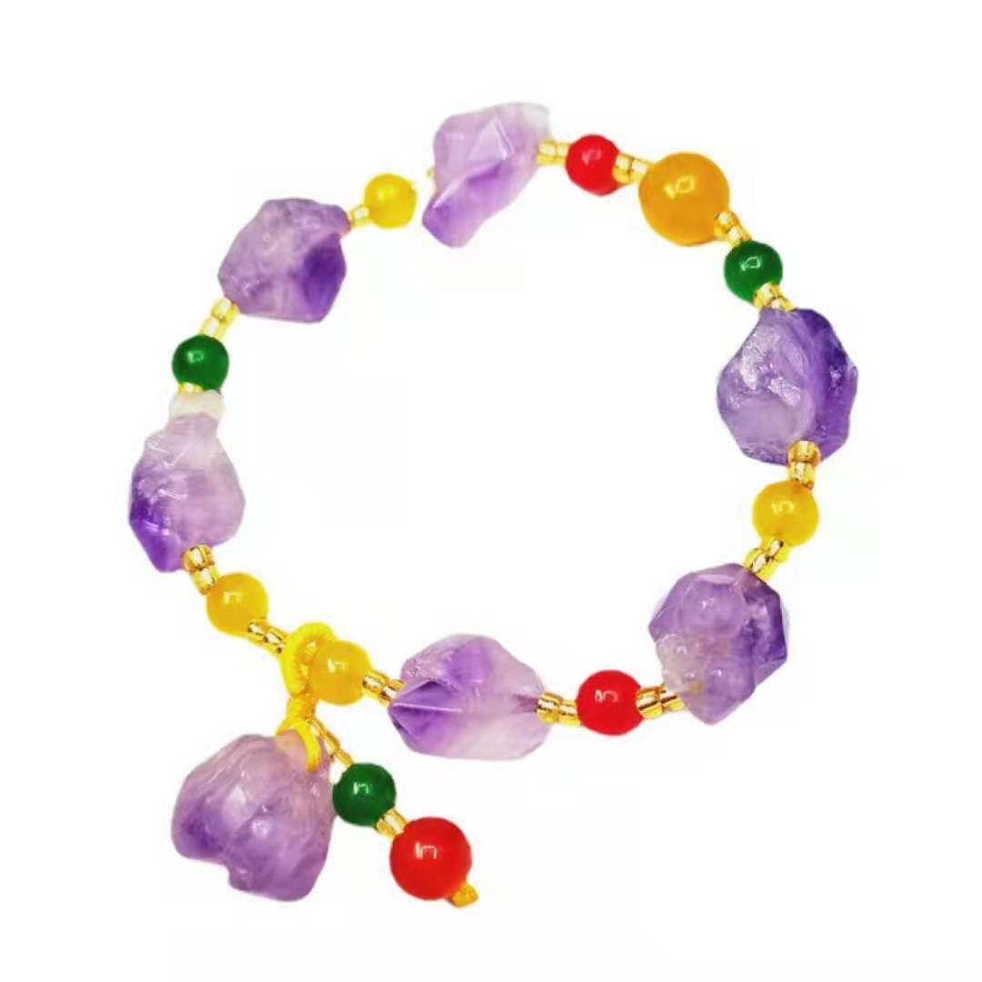 Tinkers Tinkers Amethyst Bead Bracelet Travel Collection Exclusive - 0