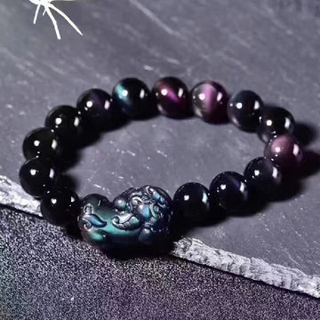 Tinkers Tinkers Eye Obsidian Crystal Bracelet 8mm To 16mm Limited - 0