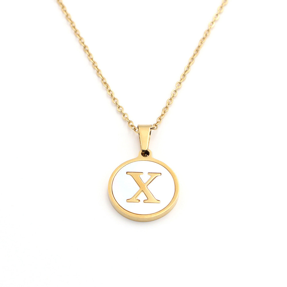 Handcrafted Natural Stone Alphabet Pendant by Tinkers for Empowerment