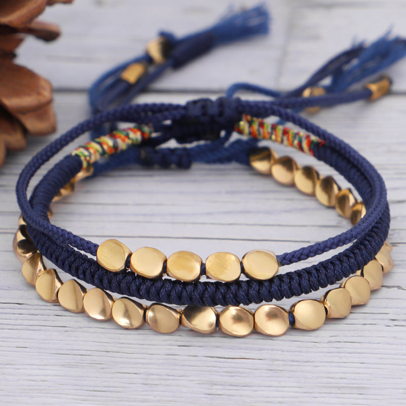 Handcrafted Navy Bracelet For Men Balance By Tinkers