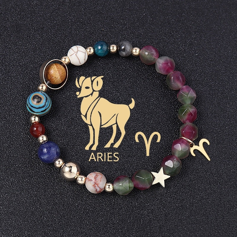 Handcrafted Zodiac Gemstone Balance Bracelet for Women