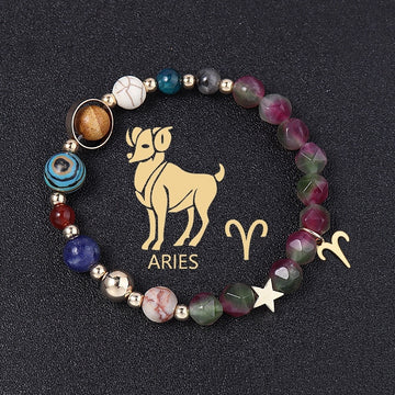 Handcrafted Zodiac Gemstone Balance Bracelet for Women