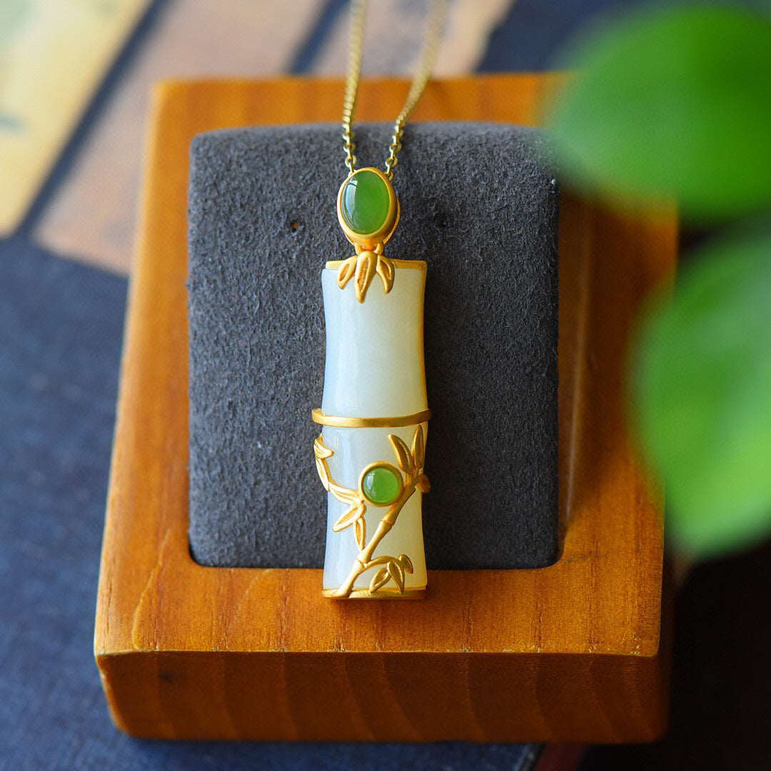 Lucky Bamboo Pendant Necklace By Tinkers - Spiritual Energy