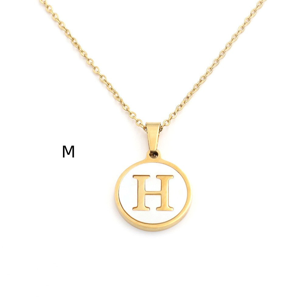 Handcrafted Natural Stone Alphabet Pendant by Tinkers for Empowerment