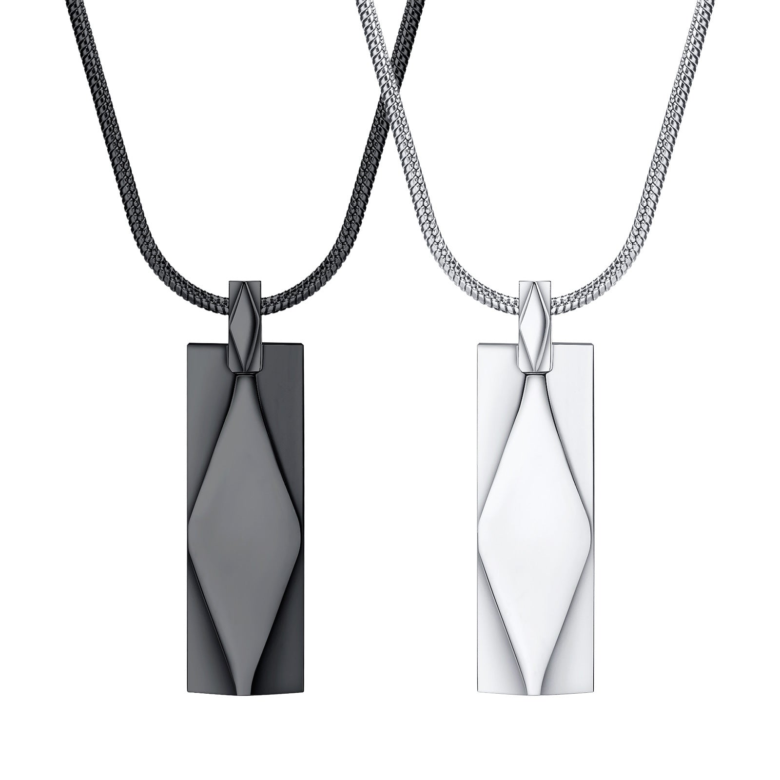 Handcrafted Elegant Stainless Steel Geometric Necklace by Tinkers