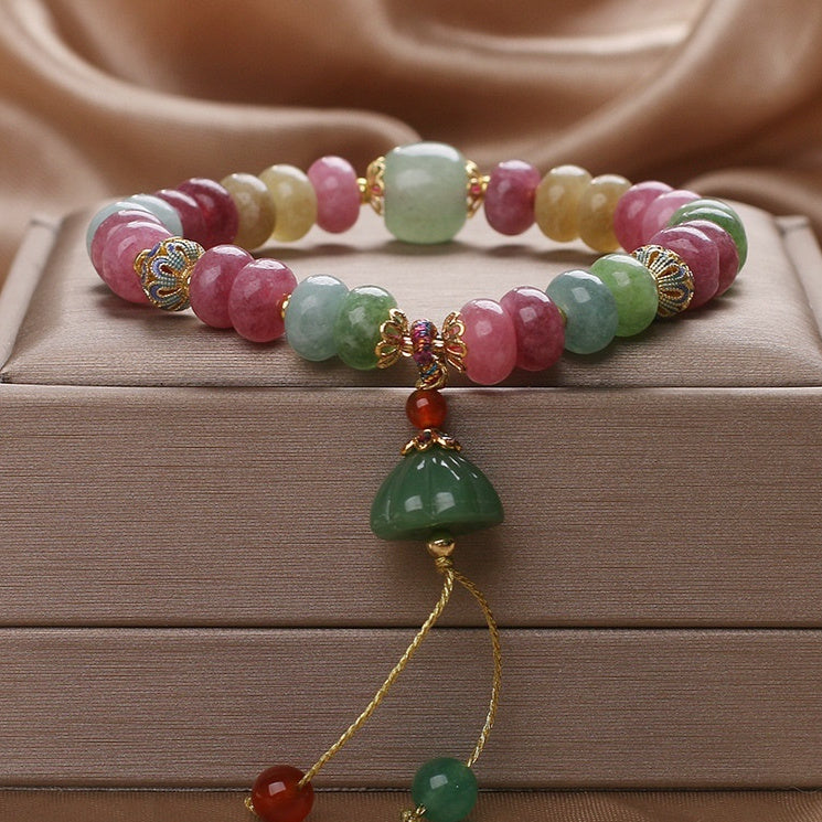 Natural Handcrafted Tourmaline Bracelet for Women's Protection by Tinkers