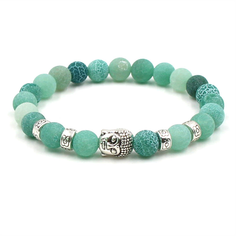 Natural Stone Buddha Head Bracelet