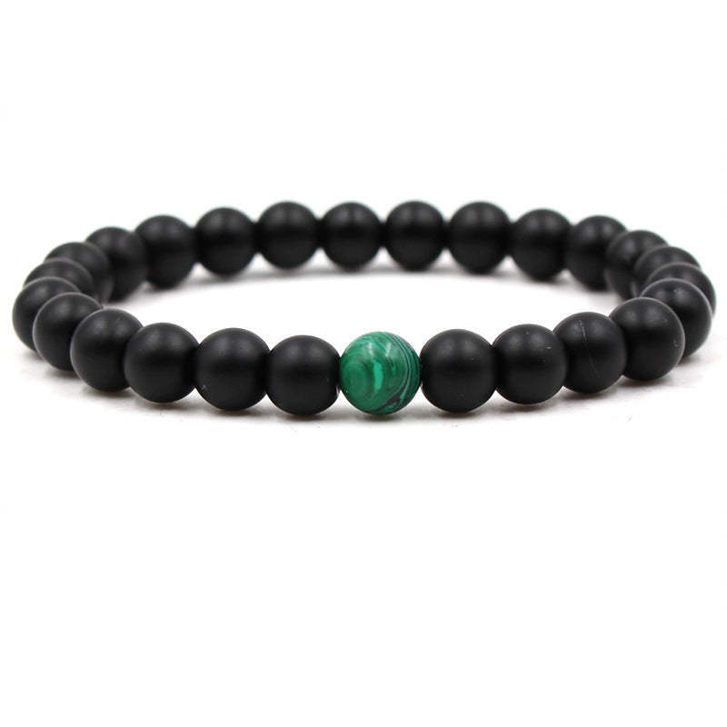 Tinkers Tinkers Matte Green Malachite Bracelet Elastic Strand Elite - Uncategorized 0