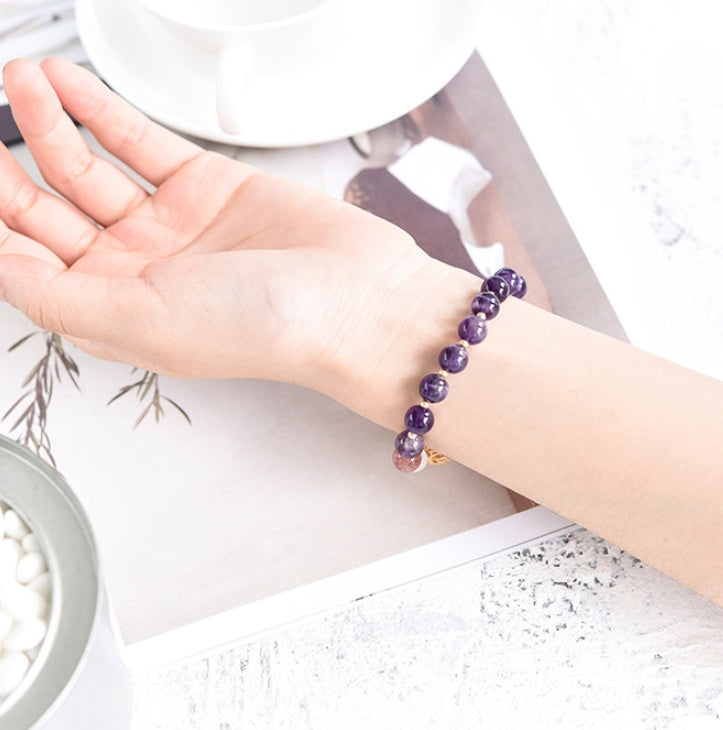 Natural Handcrafted Healing Amethyst Bracelet for Women by Tinkers