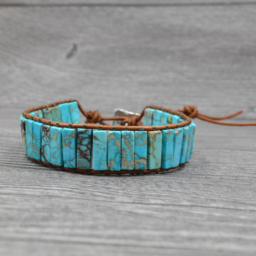 Imperial Jasper Handcrafted Bracelet, Protection For Men