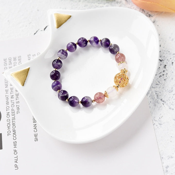 Natural Handcrafted Healing Amethyst Bracelet for Women by Tinkers