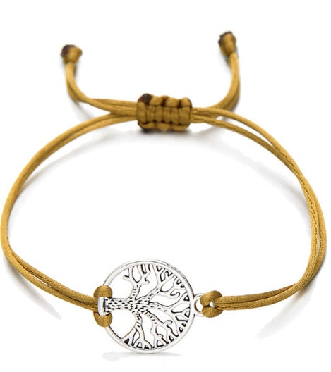 Tinkers Red Handwoven Rope Tree Of Life Bracelet Adjustable Knot - Uncategorized 0