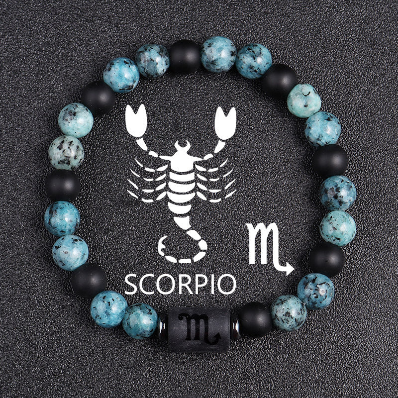 Tinkers Tinkers Rare Obsidian Zodiac Bracelet Twelve Constellations - Apparel & Accessories > Jewelry > Bracelets 0