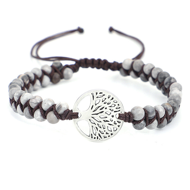 Tinkers Tinkers Woven Twine Tree Of Life Yoga Bracelet Artisan - Apparel & Accessories > Jewelry > Bracelets 0
