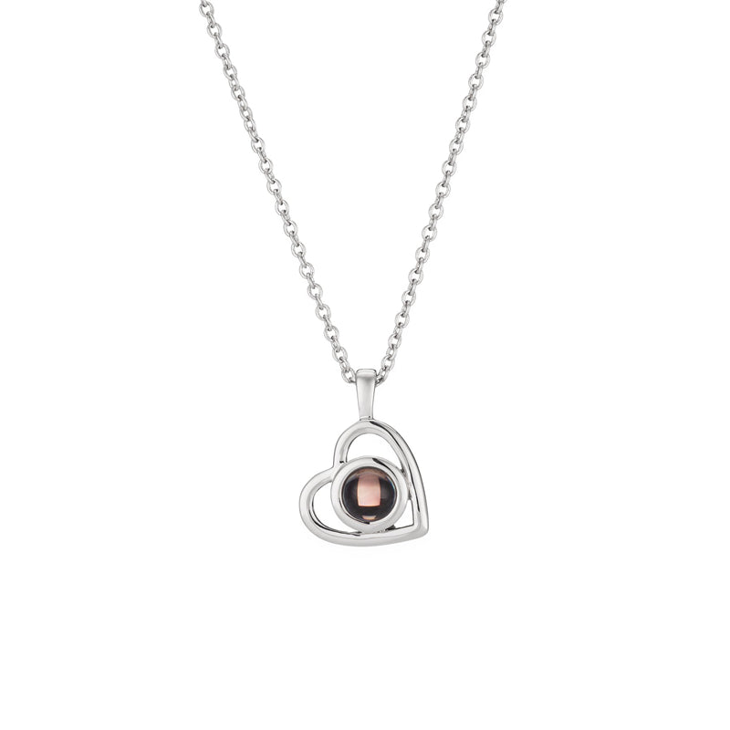 Handcrafted S925 Silver Heart Pendant Necklace by Tinkers for Love
