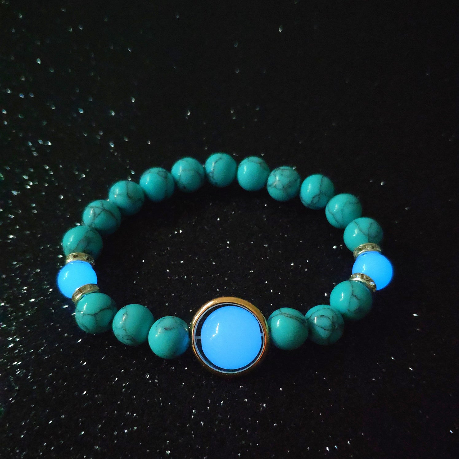 Handcrafted Turquoise Bracelet Unisex Balance By Tinkers