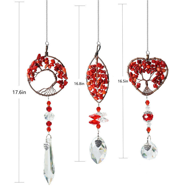 Handcrafted Crystal Tree of Life Suncatchers Ornament by Tinkers for Harmony