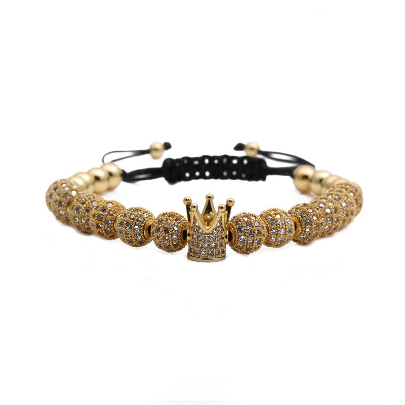 Tinkers Zircon Crown Woven Bracelet With Micro Inlays Exclusive - 0