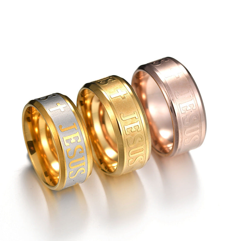 Gemstone Faith Cross Ring Handcrafted By Tinkers Gift