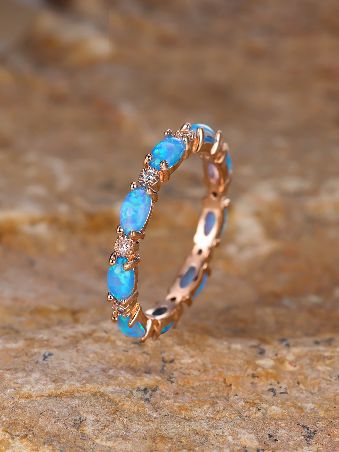 Exquisite Handcrafted Opal Ring for Women's Emotional Balance by Tinkers