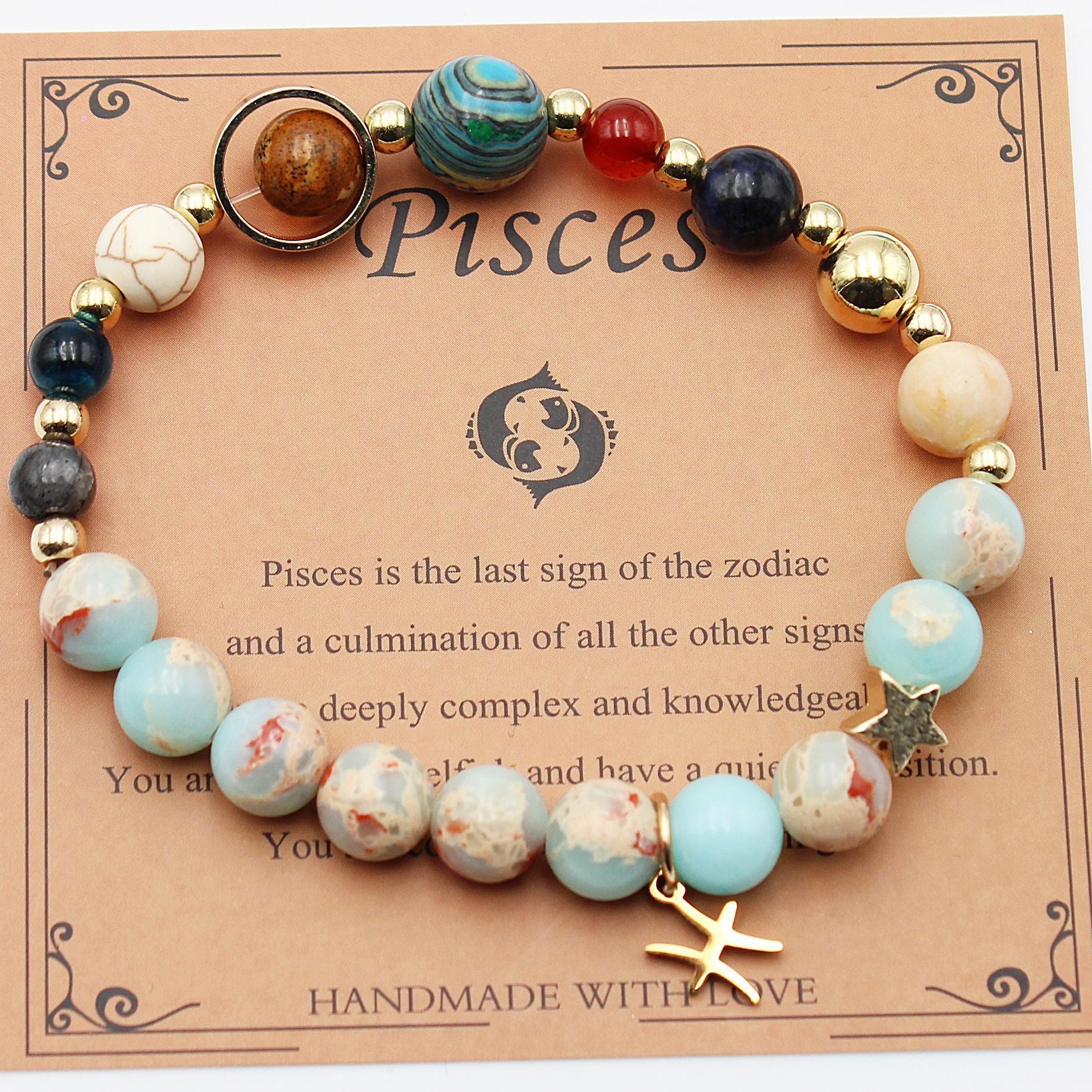 Tinkers Twelve Constellations Natural Stone Bracelet Zodiac Edition - 0