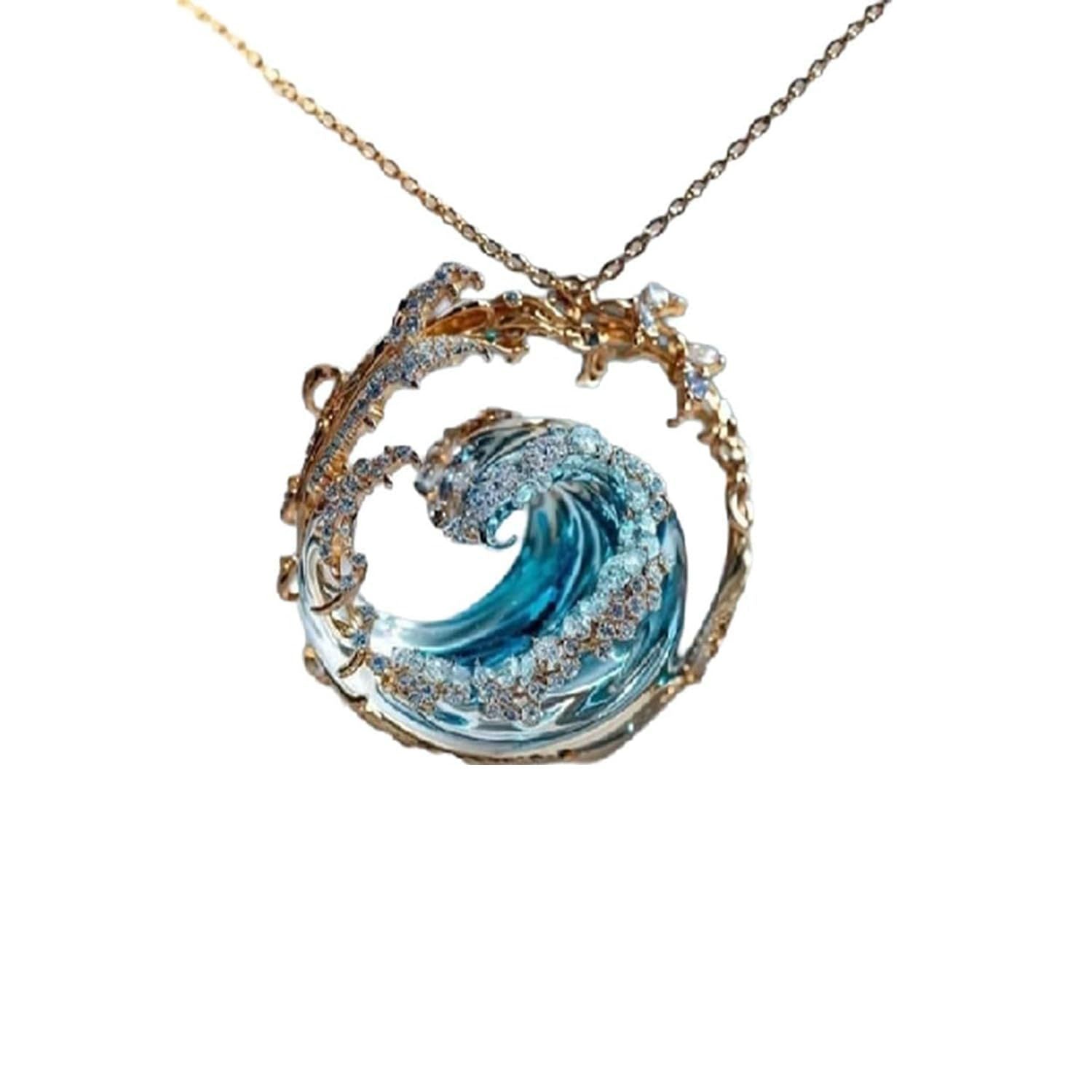 Ocean Theme Adjustable Hailang Necklace Copper Pendant