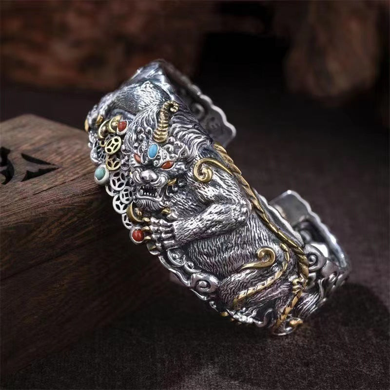Tinkers Brand Open Adjustable Bracelet Dragon Phoenix Elite Design - 0