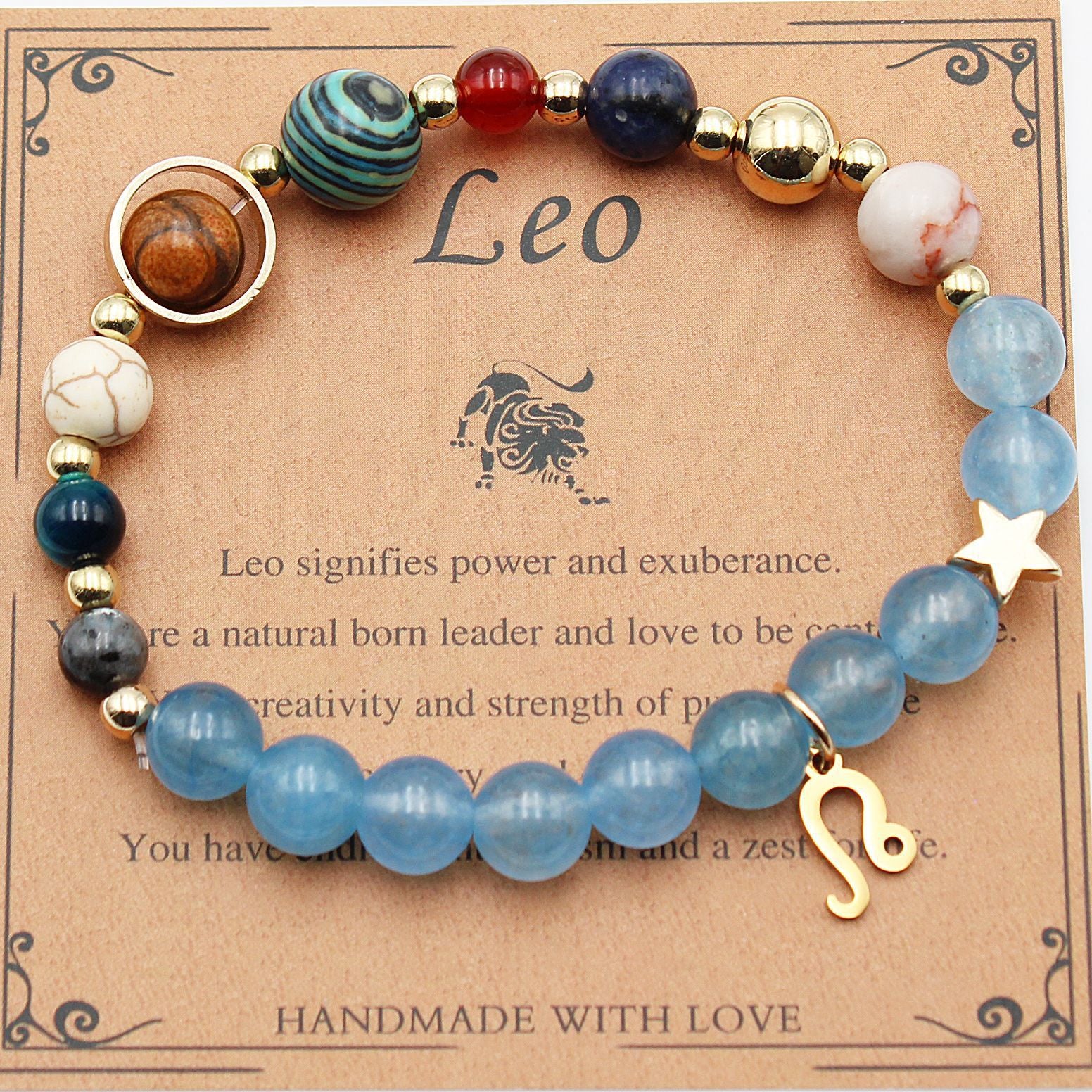 Tinkers Twelve Constellations Natural Stone Bracelet Zodiac Edition - 0