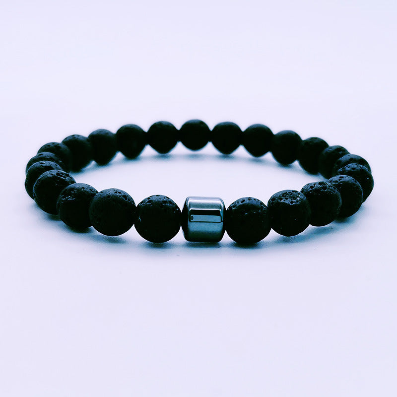 Tinkers Turquoise Haematite Tiger Eye Volcanic Rock Bracelet Limited - 0