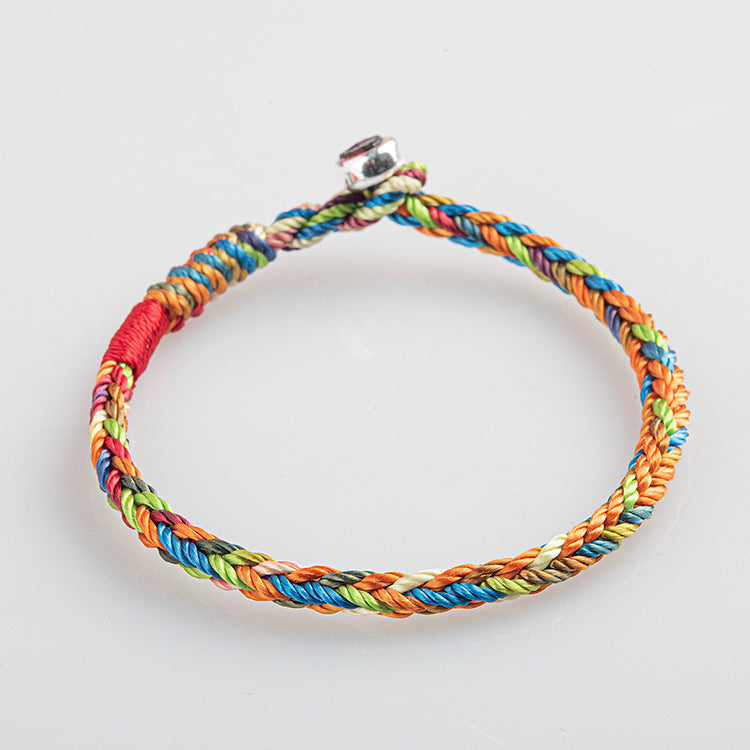 Handcrafted Multicolored Rope Bracelet by Tinkers for Luck and Balance