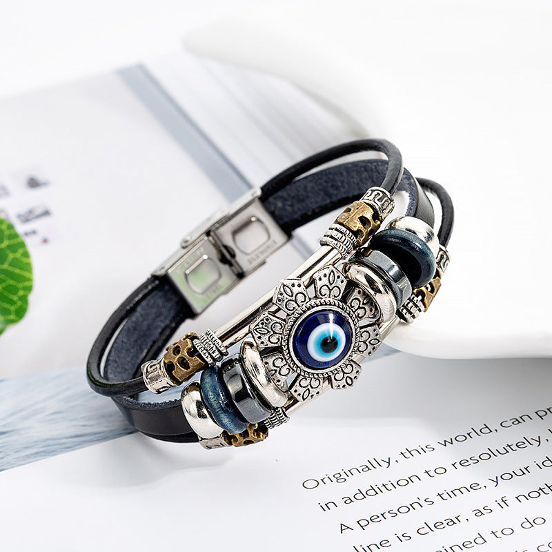 Tinkers Tinkers Turkish Blue Eye Alloy Bracelet Geometric Timeless - Apparel & Accessories > Jewelry > Bracelets 0