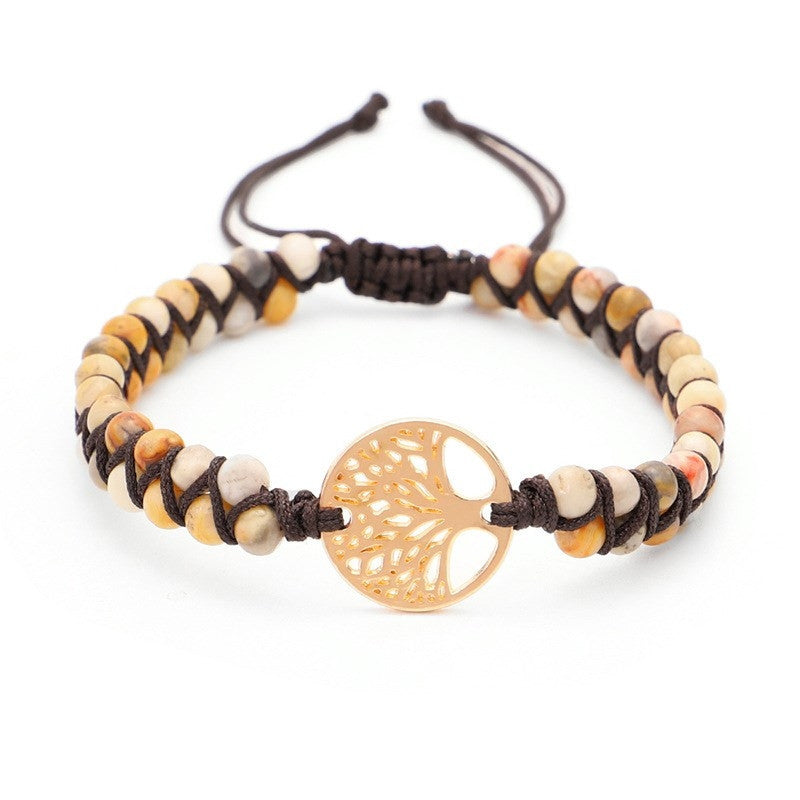 Tinkers Tinkers Woven Twine Tree Of Life Yoga Bracelet Artisan - Apparel & Accessories > Jewelry > Bracelets 0
