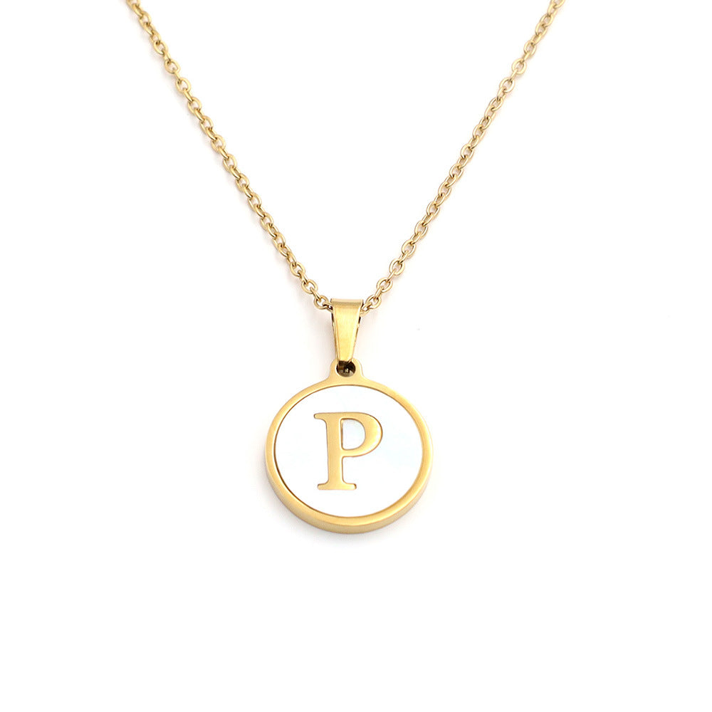 Handcrafted Natural Stone Alphabet Pendant by Tinkers for Empowerment