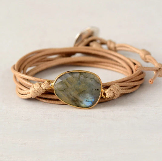Labradorite Boho Bracelet By Tinkers - Aura Balance