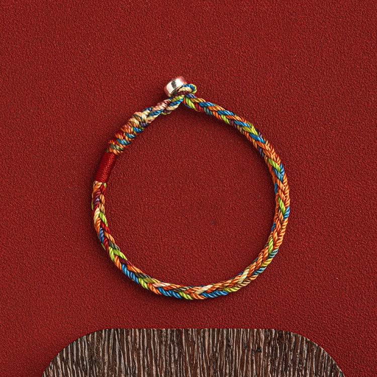 Handcrafted Multicolored Rope Bracelet by Tinkers for Luck and Balance