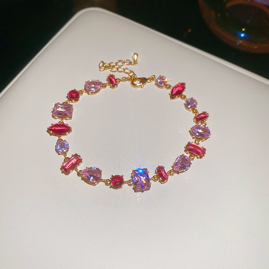 Handcrafted Zircon Drop Bracelet For Women Love By Tinkers