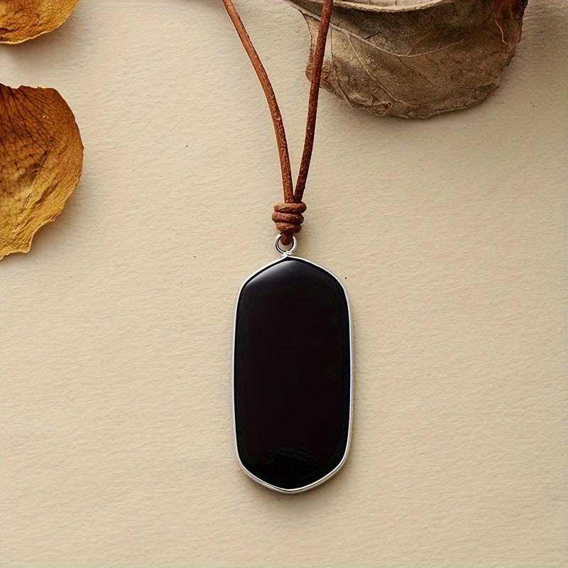 Handcrafted Natural Stone Pendant Necklace for Spiritual Protection by Tinkers