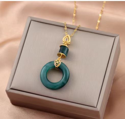 Unisex Temperament Halskette Wild Sicherheitsschnalle Anhänger