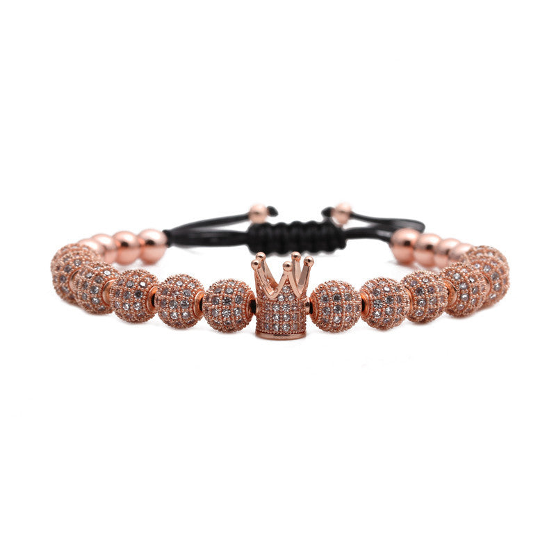 Tinkers Zircon Crown Woven Bracelet With Micro Inlays Exclusive - 0