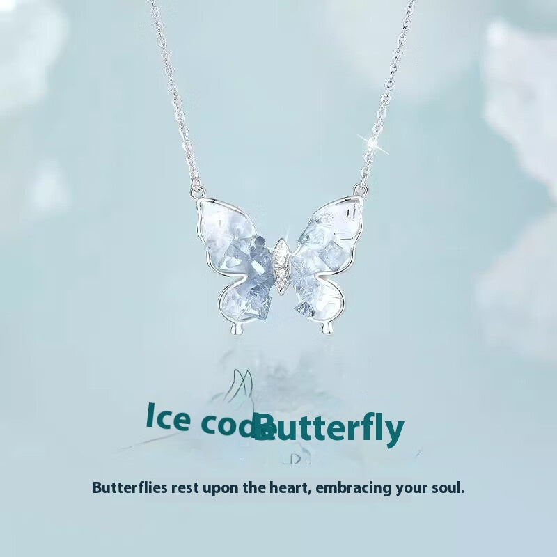 Bingyu Schmetterling Leichte Luxus-Schlüsselbeinkette