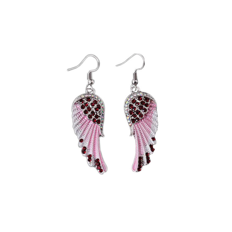 Elegant Handcrafted Natural Crystal Angel Earrings by Tinkers