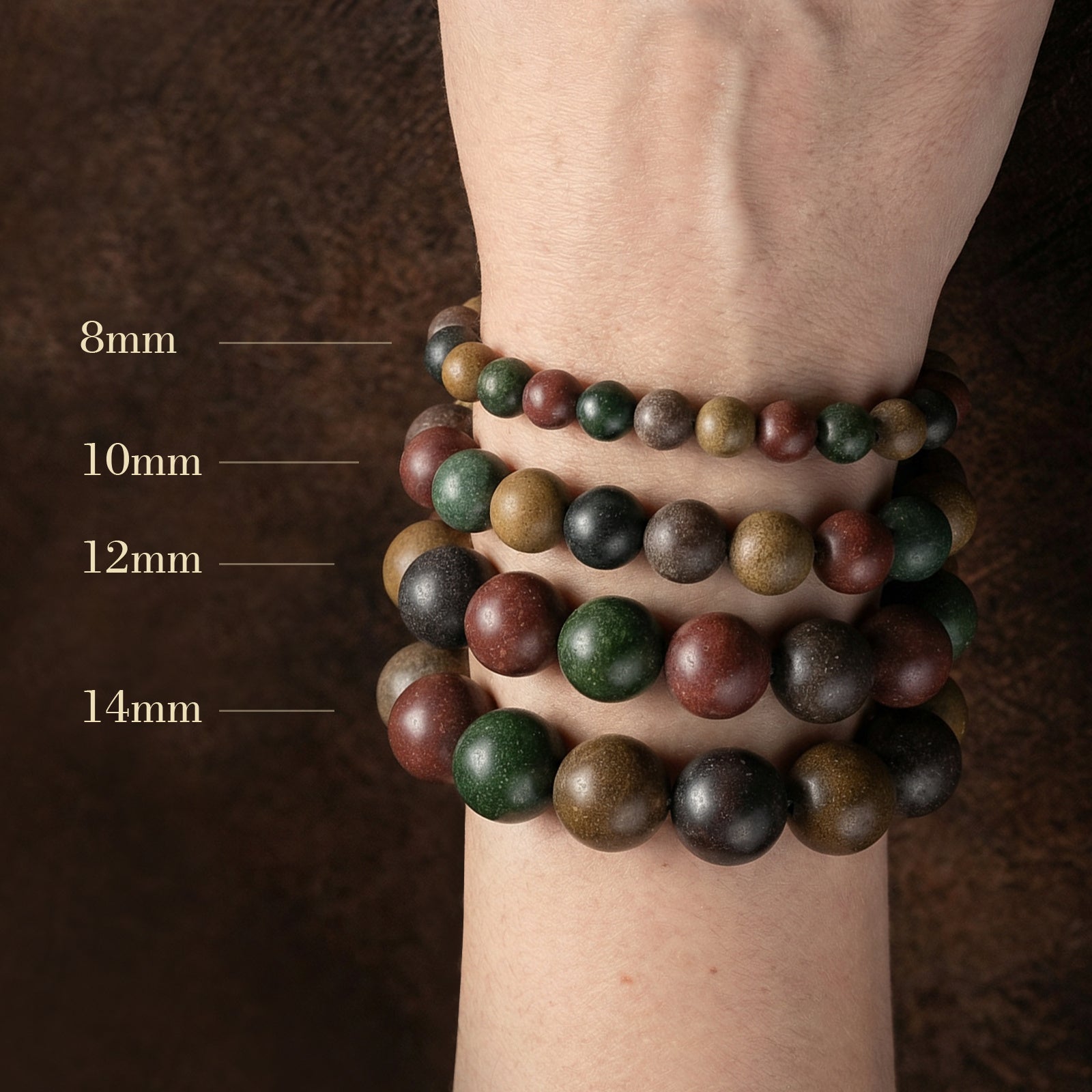 TCM Herbal Wood Bracelet — Sandalwood, Agarwood & Herb