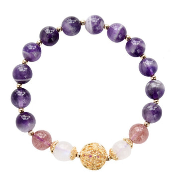 Natural Handcrafted Healing Amethyst Bracelet for Women by Tinkers