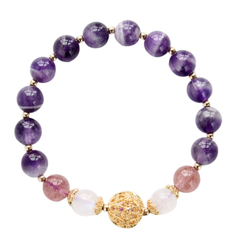 Natural Handcrafted Healing Amethyst Bracelet for Women by Tinkers