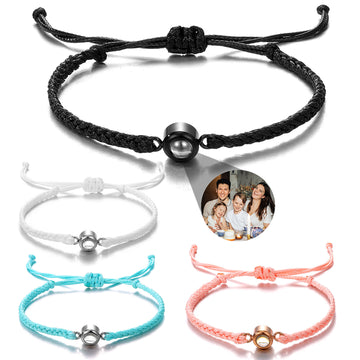 Tinkers Customized Circle Photo Projection Bracelet Adjustable - Apparel & Accessories > Jewelry > Bracelets 0
