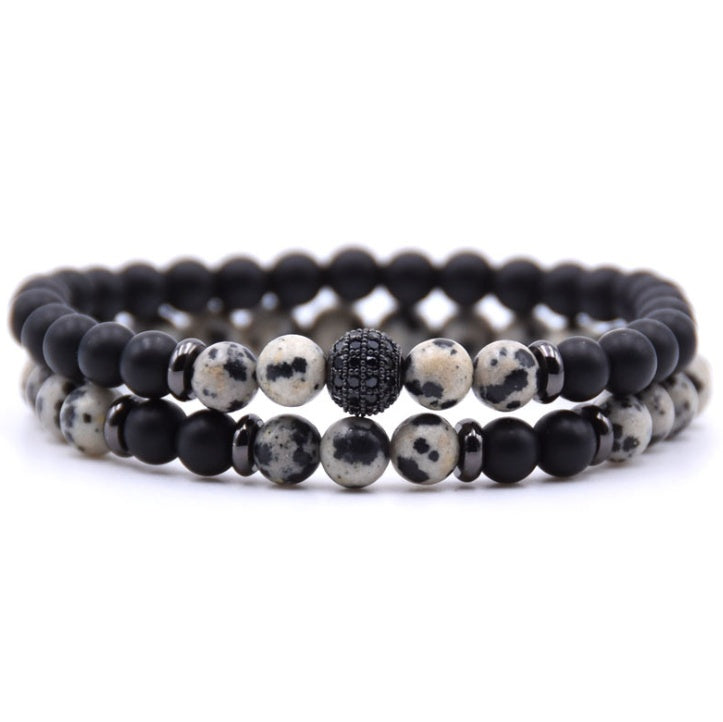 Tinkers Tinkers Natural Stone Bracelet With Micro Inlaid Zircon Lux - 0