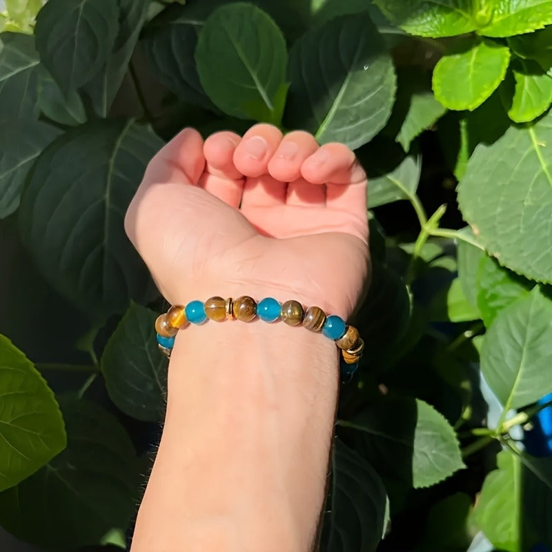 Tinkers Exclusive Tiger's Eye Stone Bracelet with Natural Beads - 0