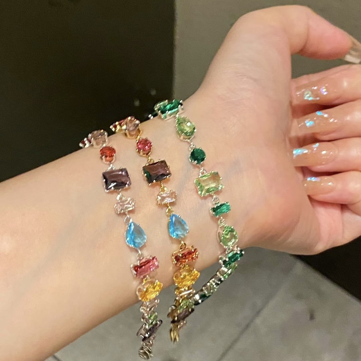 Handcrafted Zircon Drop Bracelet For Women Love By Tinkers